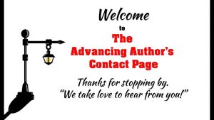 advancing author contact page